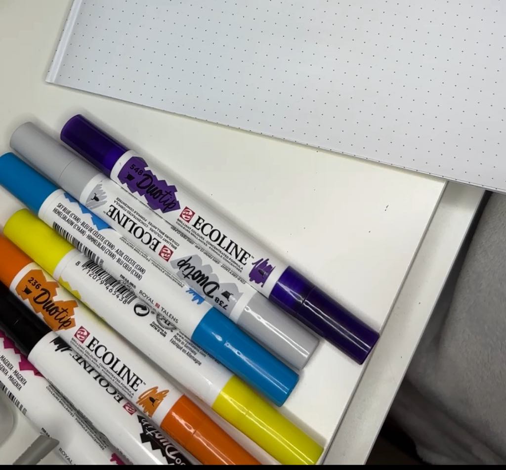 Výběr barev pro skečnouting.